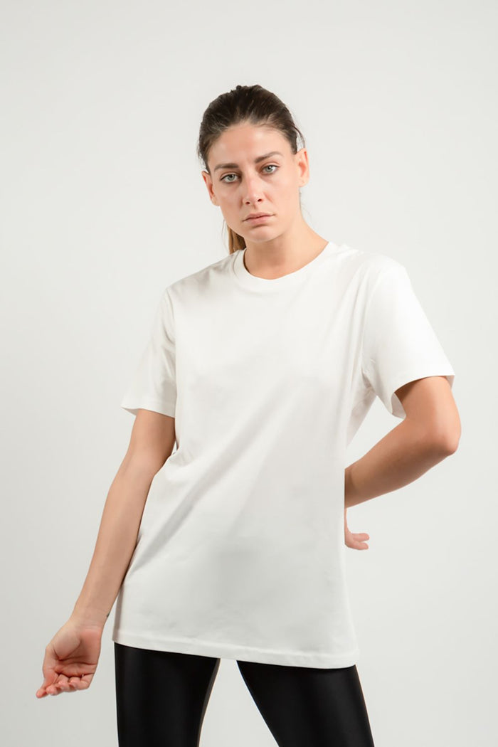 ART21 t-shirt girocollo bianca 0576ABUTS001OW OFFWHITE-3