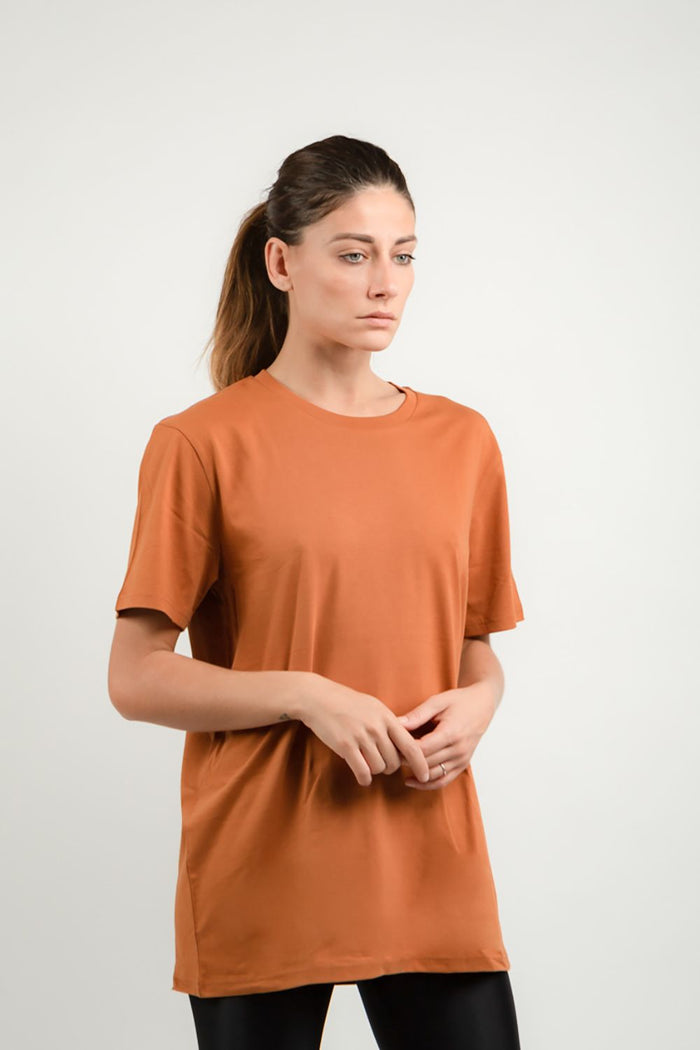 ART21 t-shirt girocollo arancio 0576ABUTS001RO ROASTED ORANGE-1