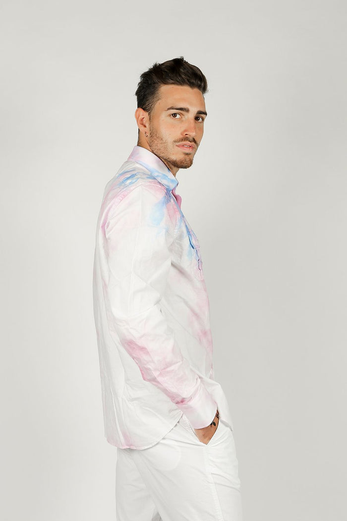 ART21 camicia tie-dye in cotone 901157 01-3