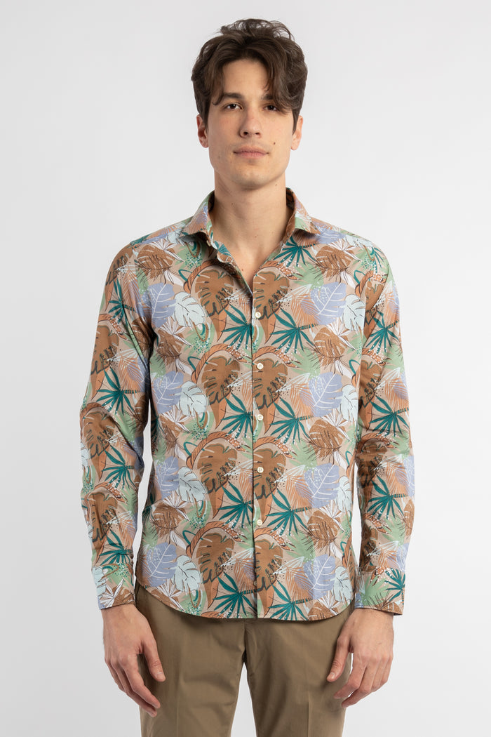 Camicia stampa tropicale