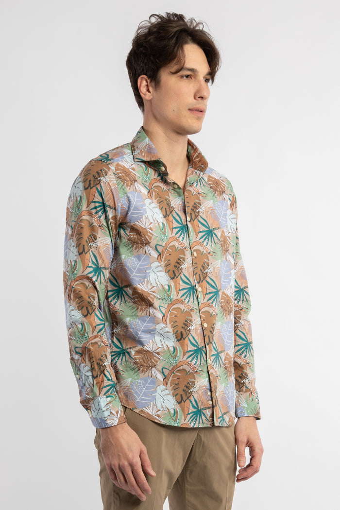 Camicia stampa tropicale-3