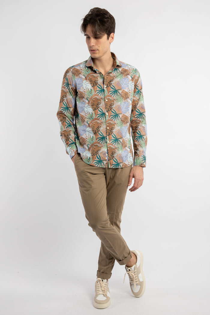 Camicia stampa tropicale-5