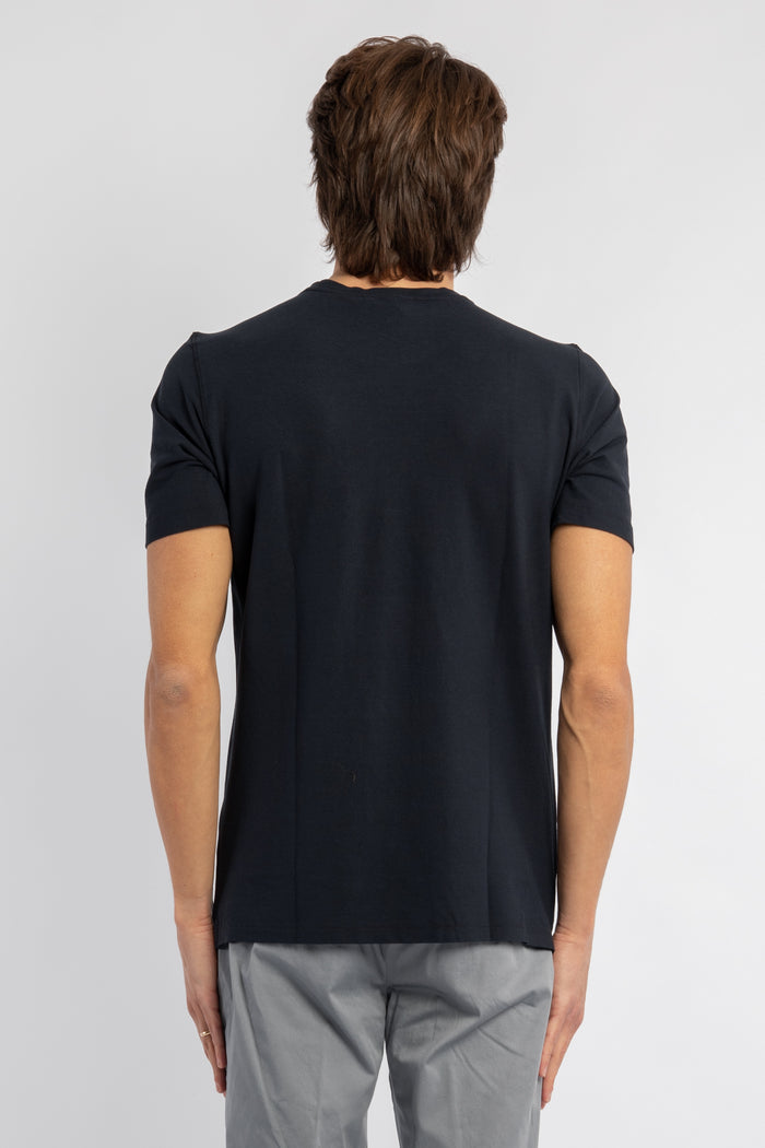 T-shirt girocollo in cotone-5