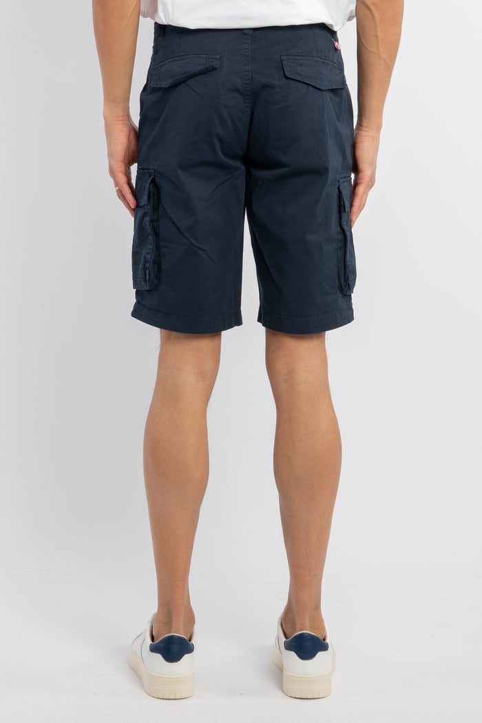 Freeport pantaloncini cargo uomo in cotone blu-4