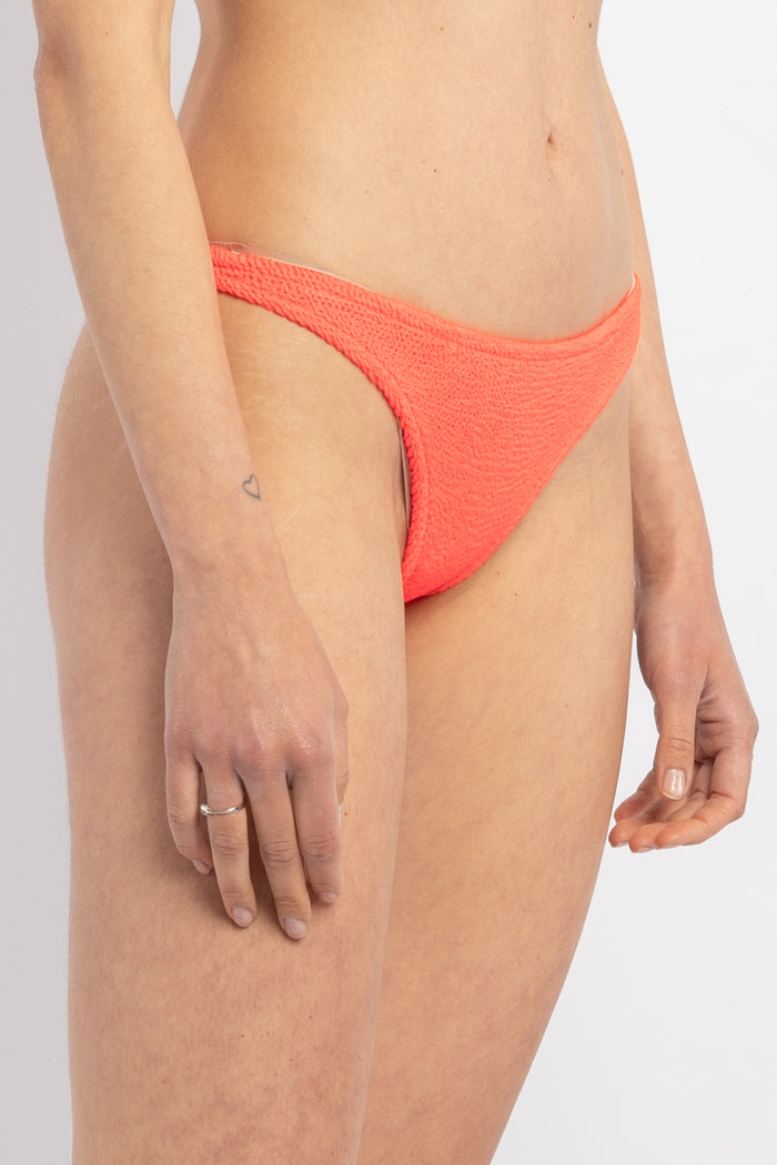 Naomi slip bikini brasiliana arancio crinkle-3