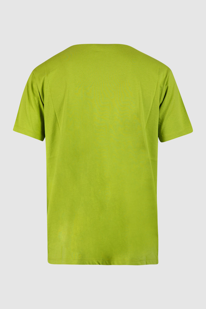 T-shirt girocollo verde chiaro-2