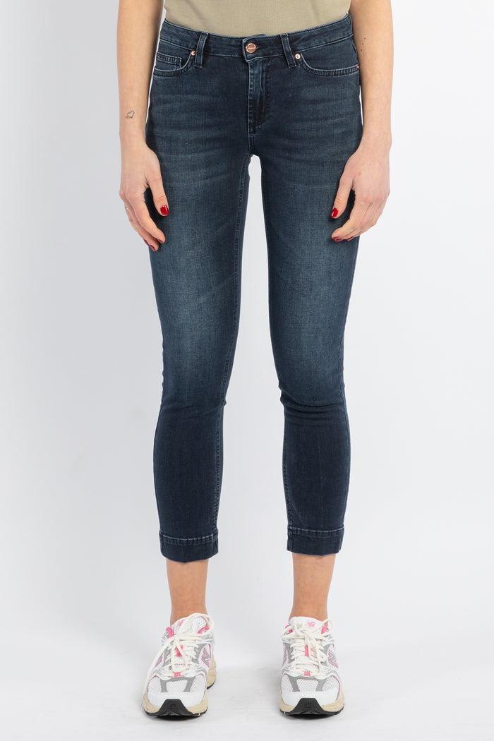 Bordeaux jeans fit slim elasticizzato-1