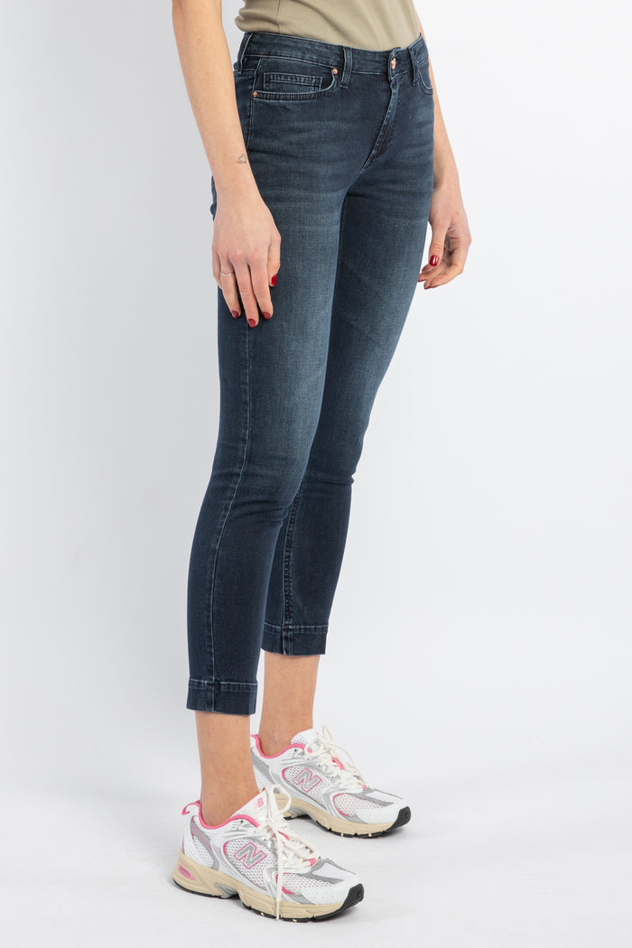 Bordeaux jeans fit slim elasticizzato-2