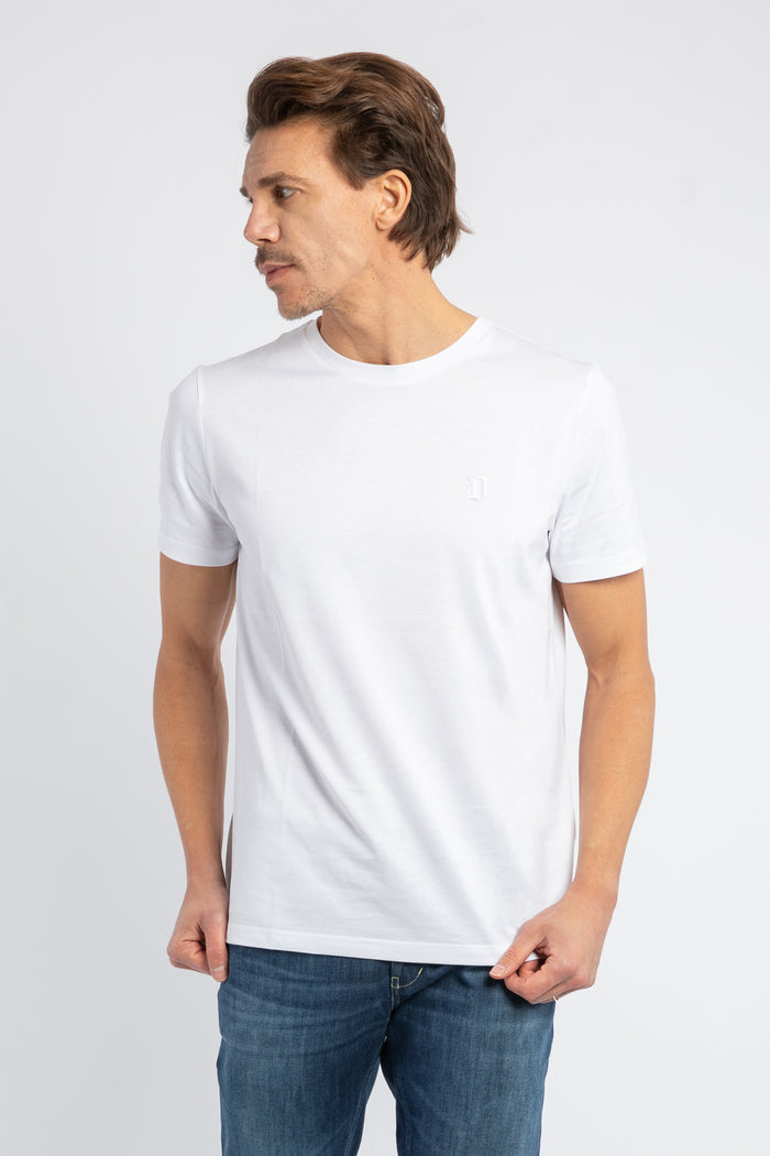 T-shirt regular in jersey con ricamo