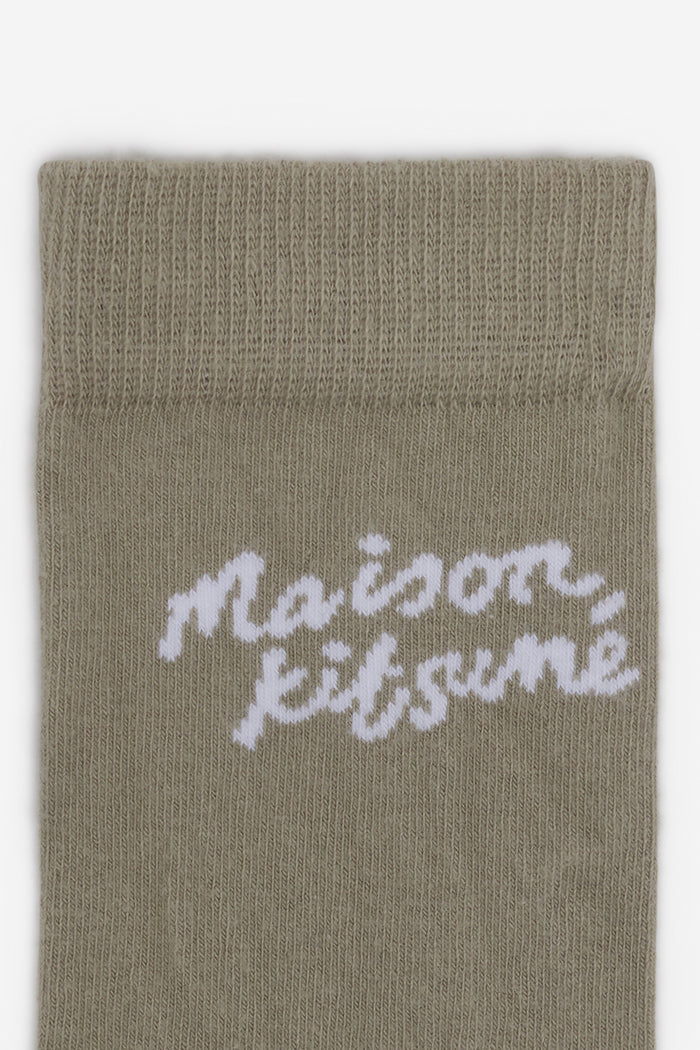 Maison Kitsune Handwritting Calzini canvas-2