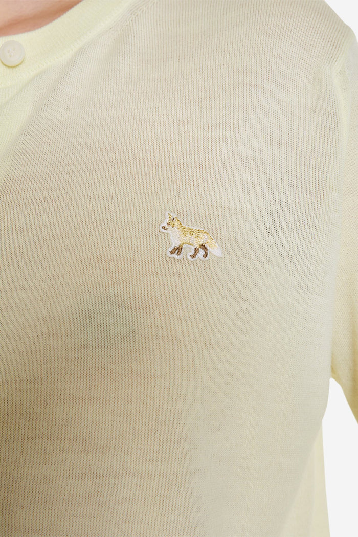 Cardigan regolare con patch baby volpe-2