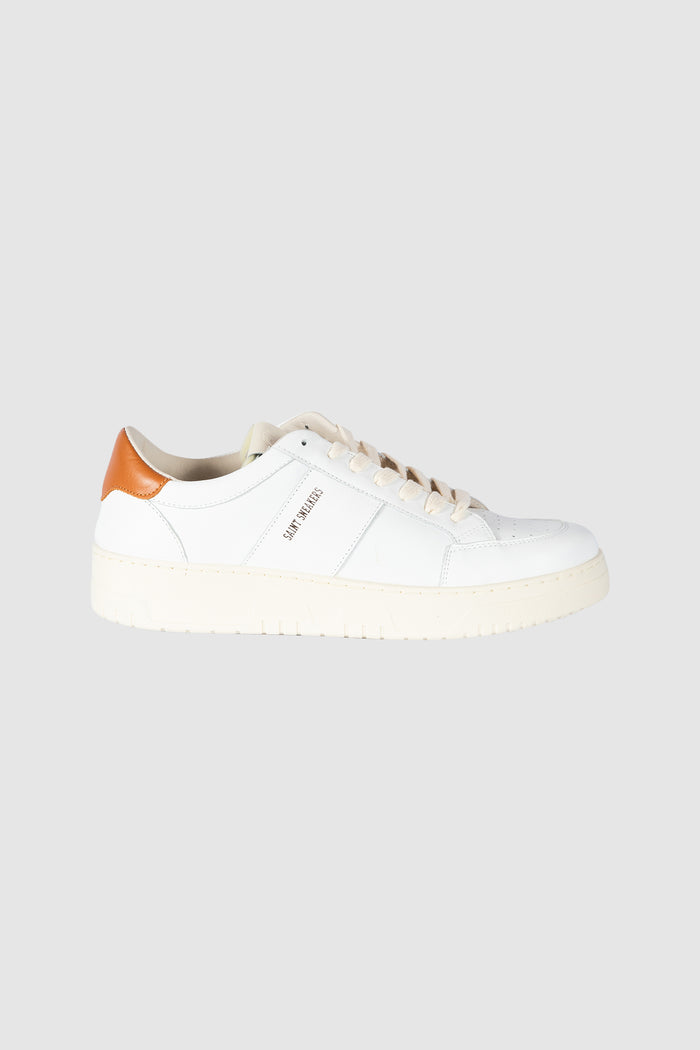 Sneakers Golf-bianco-cuoio