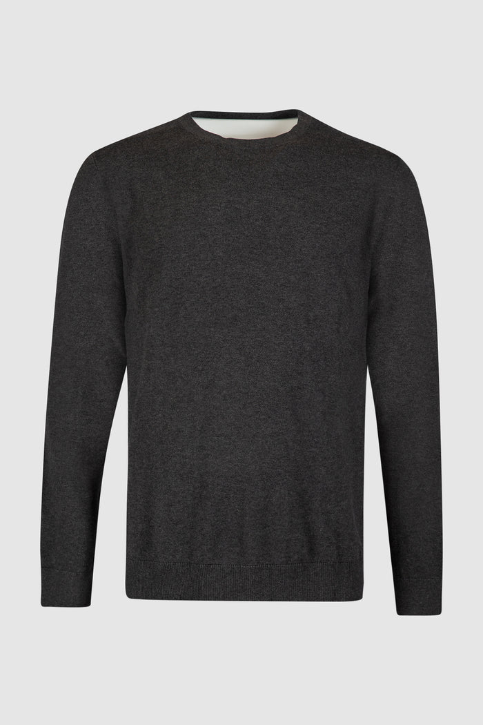 Maglia slhberg crew neck noos grigio scuro