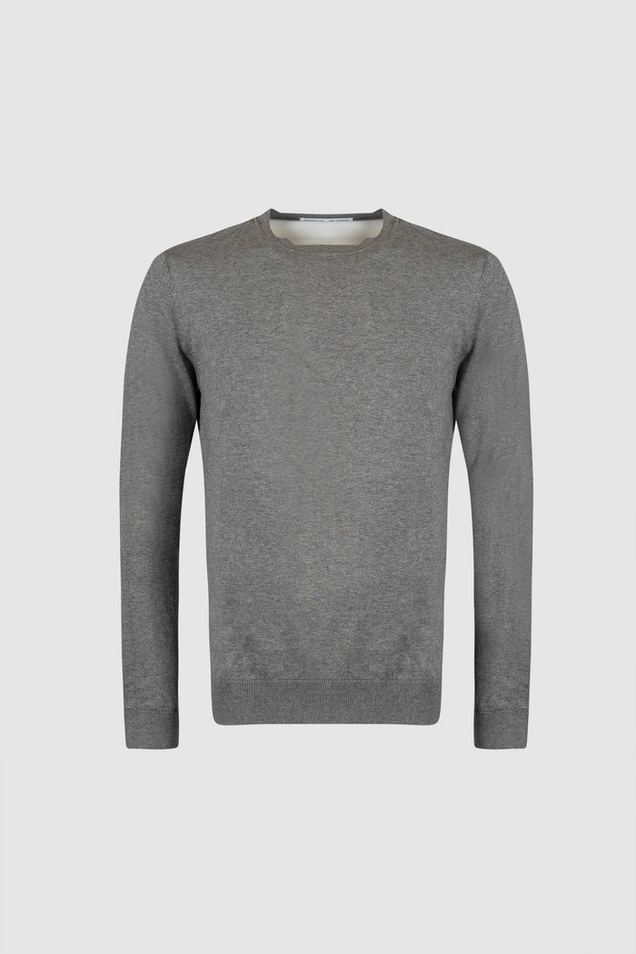 Maglia slhberg crew neck noos grigio chiaro