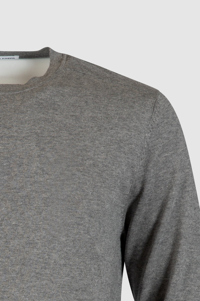 Maglia slhberg crew neck noos grigio chiaro-2