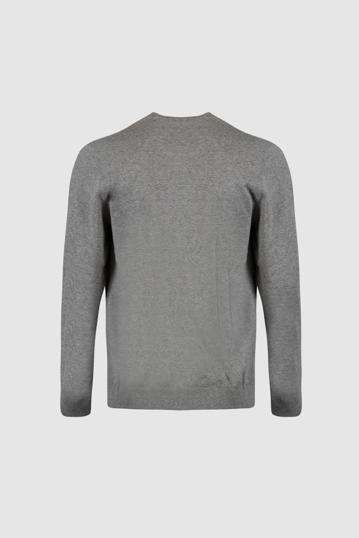 Maglia slhberg crew neck noos grigio chiaro-3