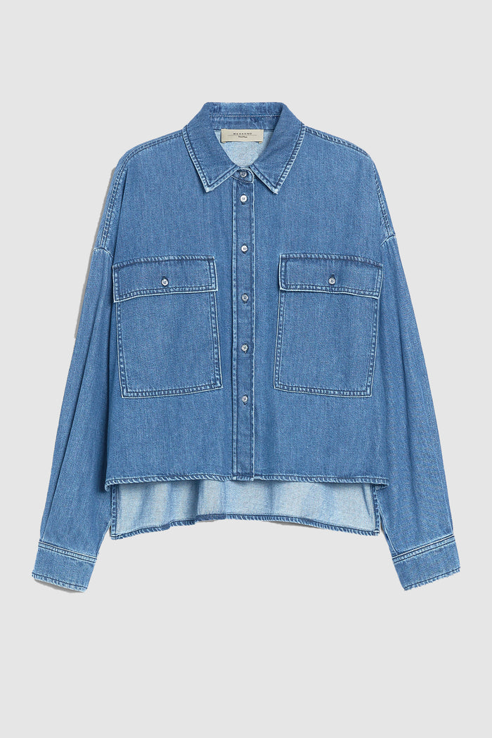 Zemira camicia boxy in denim