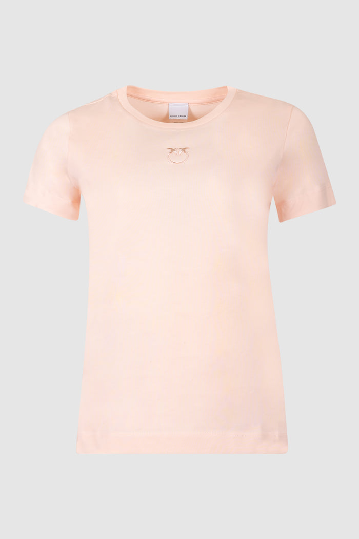 T-shirt maniche corte logo ricamato