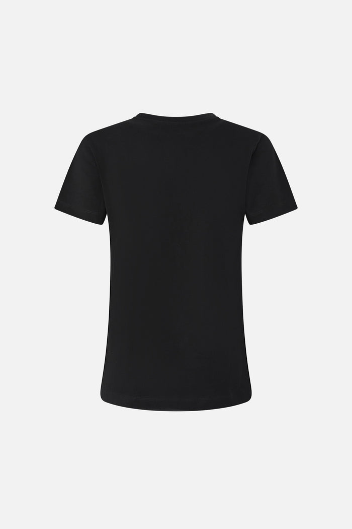 T-shirt mezze maniche ricamo logo PINKO-2