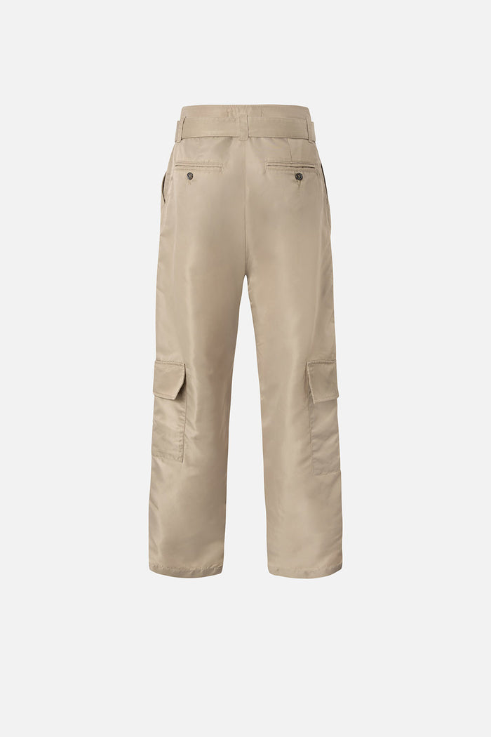 Pantaloni cargo slouchy con cintura-2