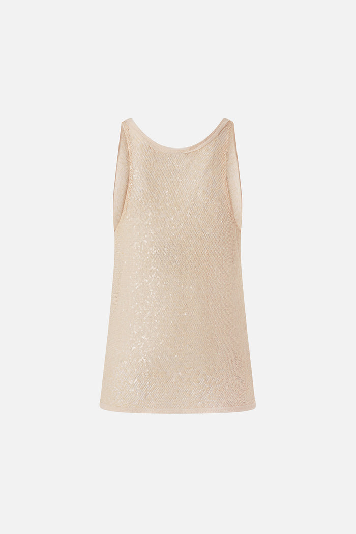 Top canottiera rete paillettes-2