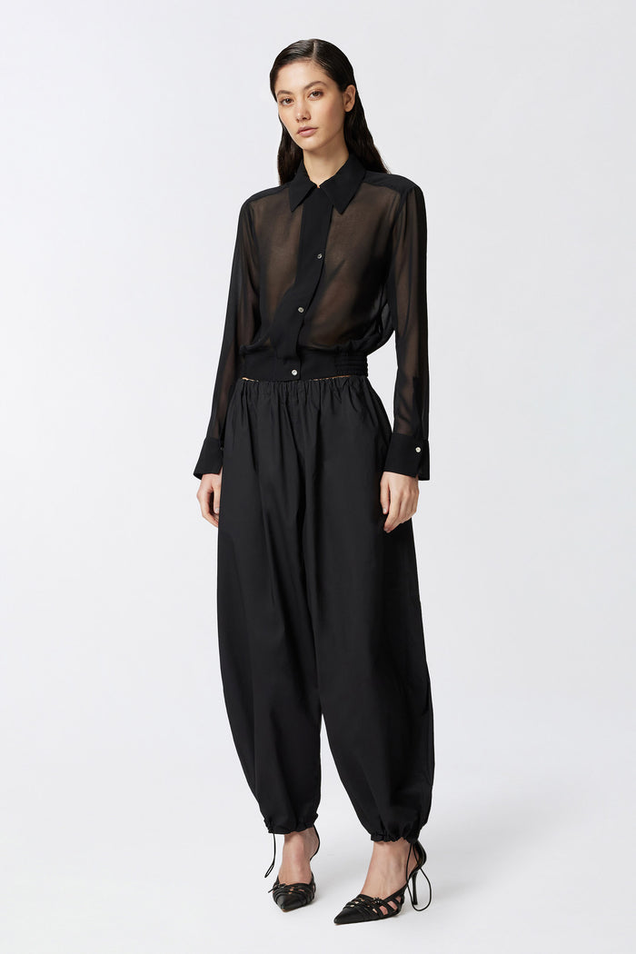 Roger,Pantaloni balloon leggeri con coulisse-2