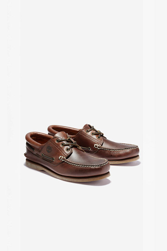 Scarpa da Barca da Uomo Classica Authentic in marrone-4