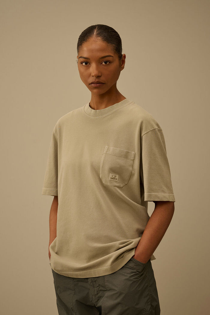 T-shirt a maniche corte tinta in capo 24/1-2
