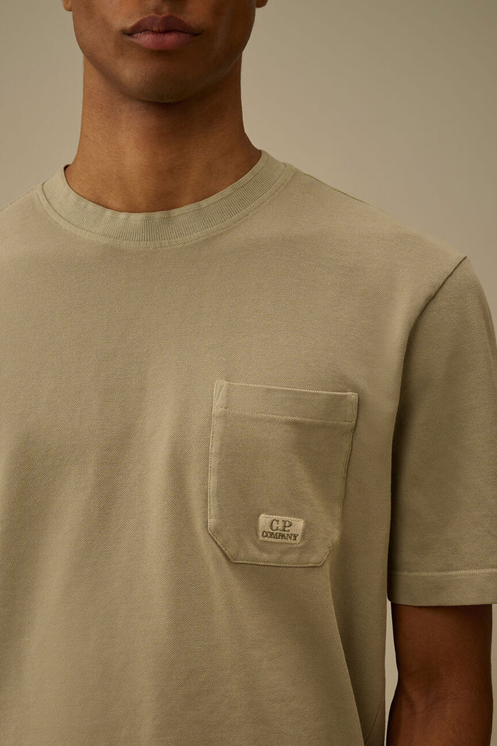 T-shirt a maniche corte tinta in capo 24/1-4