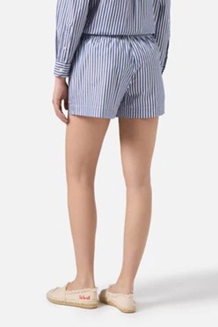 Shorts Meave in popeline a righe blu-4