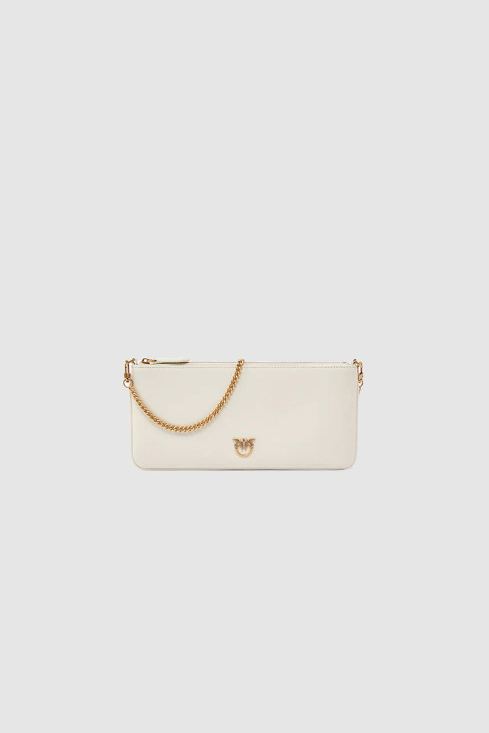 Horizontal Flat Bag in pelle