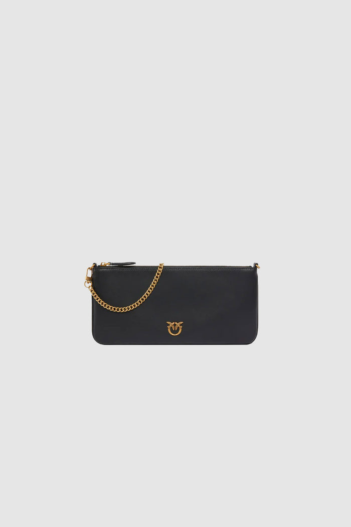 Horizontal Flat Bag in pelle
