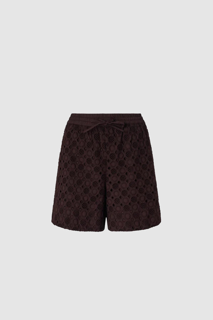 Shorts con motivo traforato-1