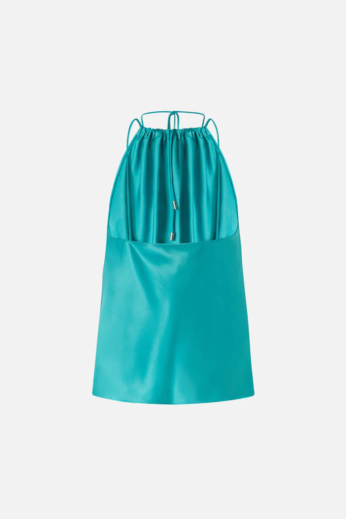 Top in satin con scollo all'americana-2