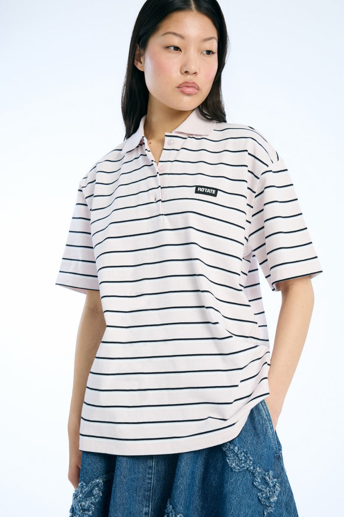Polo in jersey rosa chiaro-6
