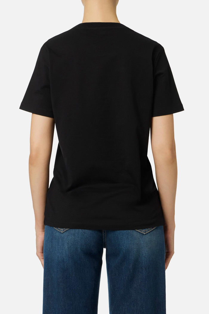 T-shirt in jersey di cotone con stampa-2