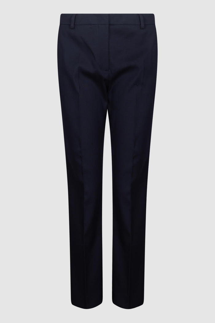 Pantalone in cotone stretch - Blu