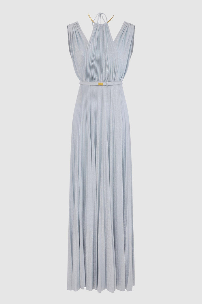 Abito Red Carpet in jersey lurex con cintura