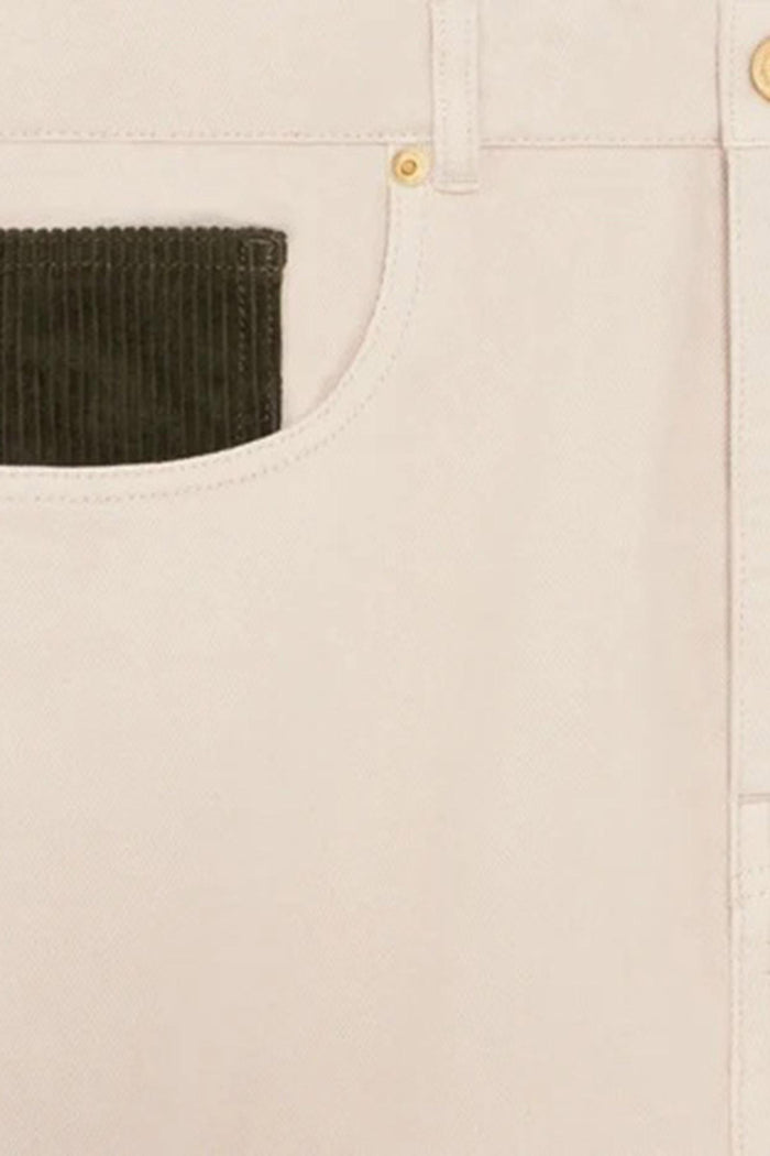 Jeans dritti beige-2