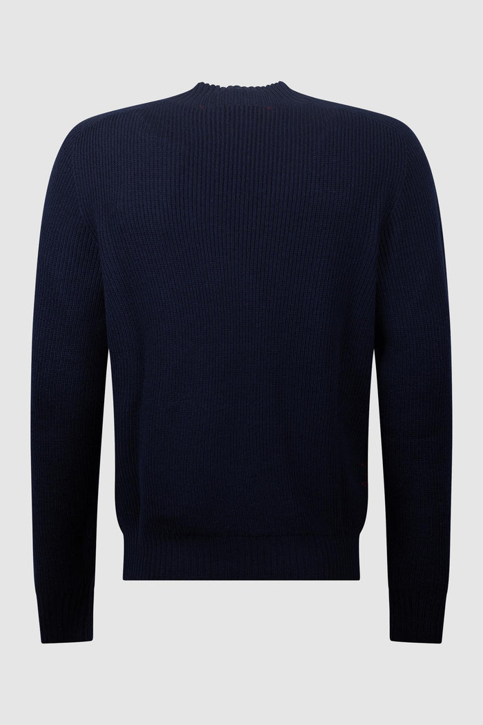 Maglione a collo alto in maglia fine-2