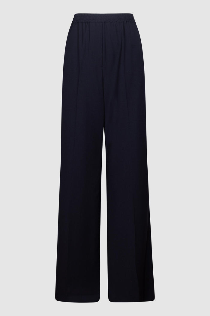 Pantalone in tela di pura lana - Blu