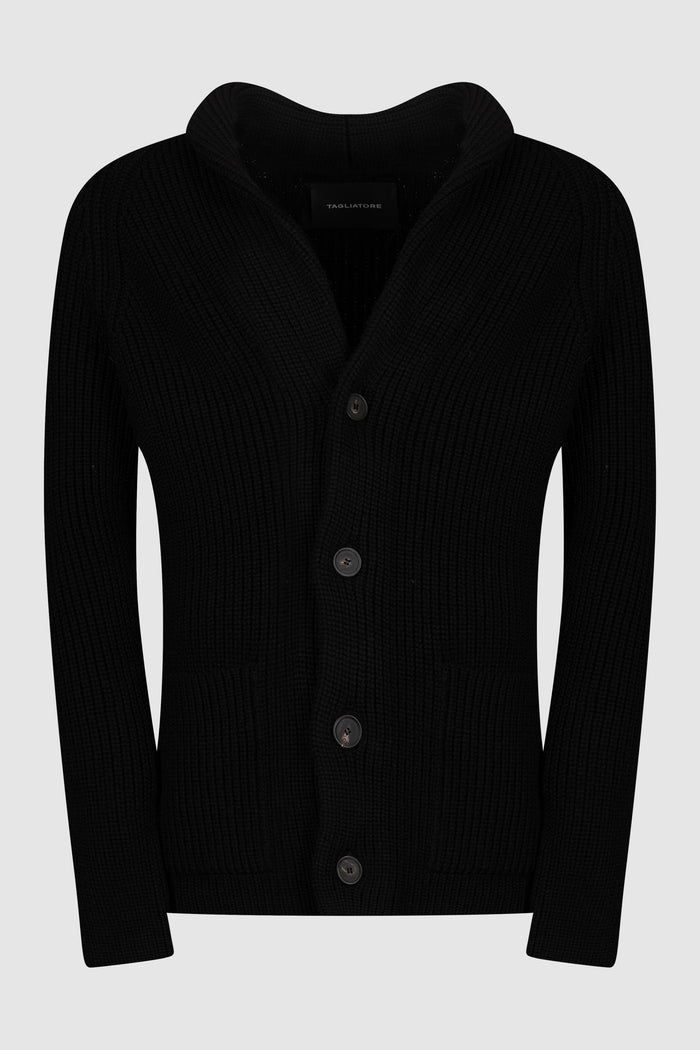 Cardigan Uomo Tagliatore in Lana Merino