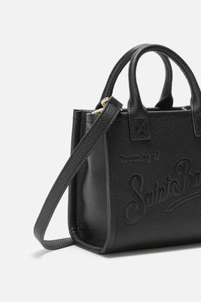 <BR/>Borsa a spalla Vanity Bag Mini in pelle martellata cammello-3