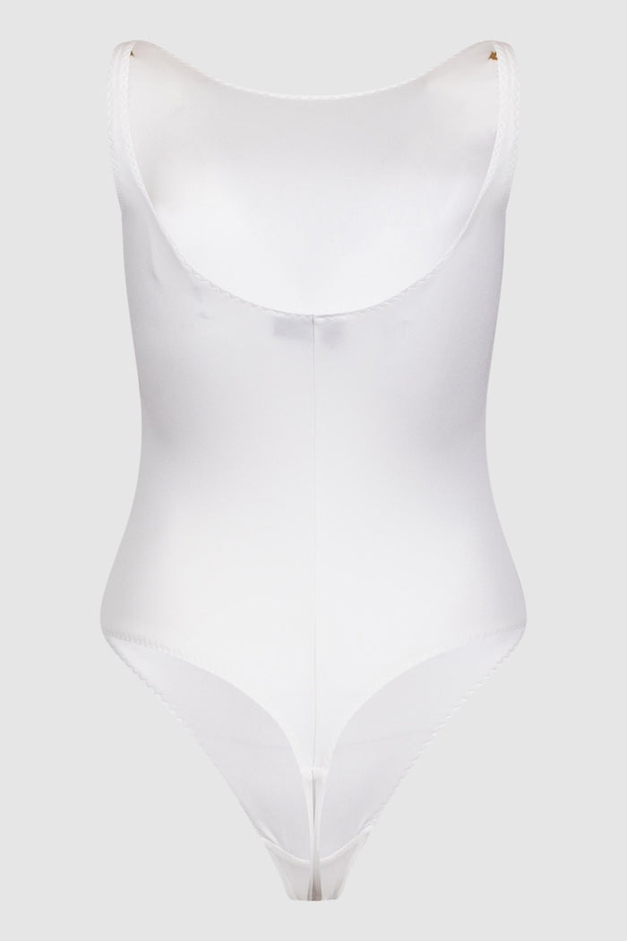 Body in jersey crêpe con dettagli logo-2