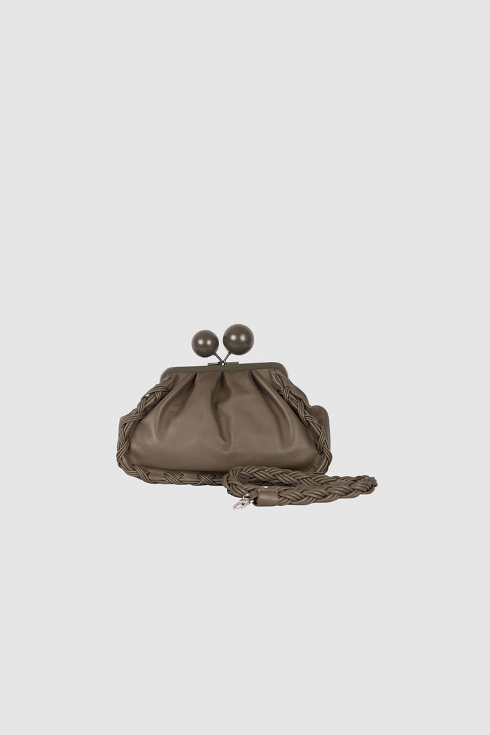 Pasticcino Bag medium in nappa - Verde kaki-3
