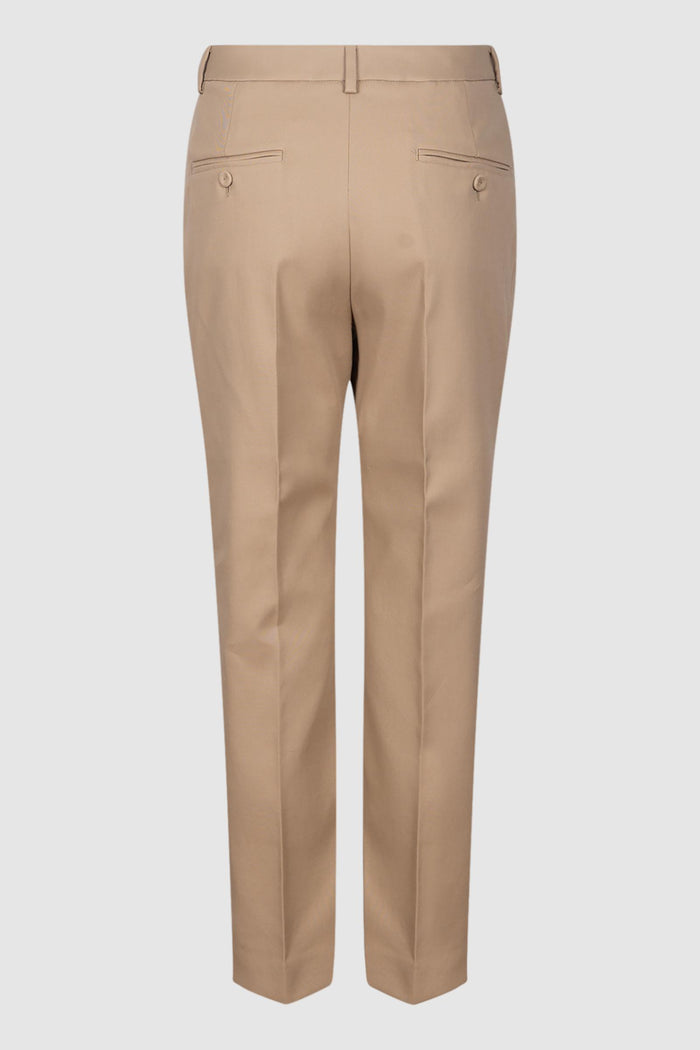 Pantalone in cotone stretch - Cammello-2
