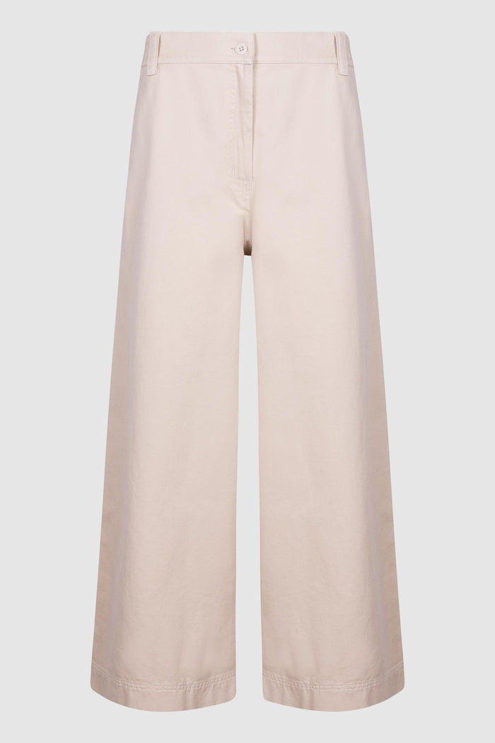 Pantalone in drill di cotone - Sabbia