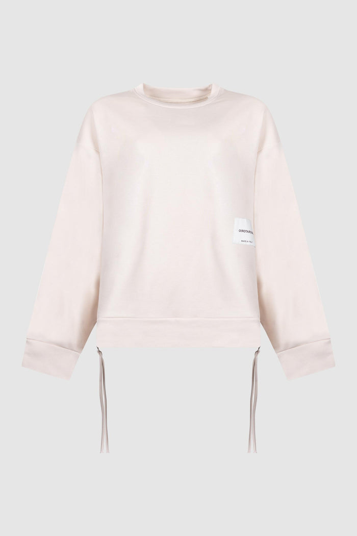 Felpa con etichetta logo