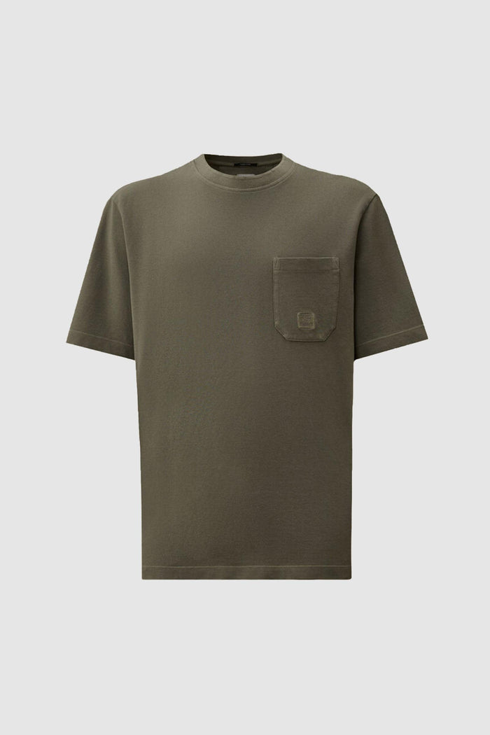 T-shirt a maniche corte tinta in capo 24/1-1