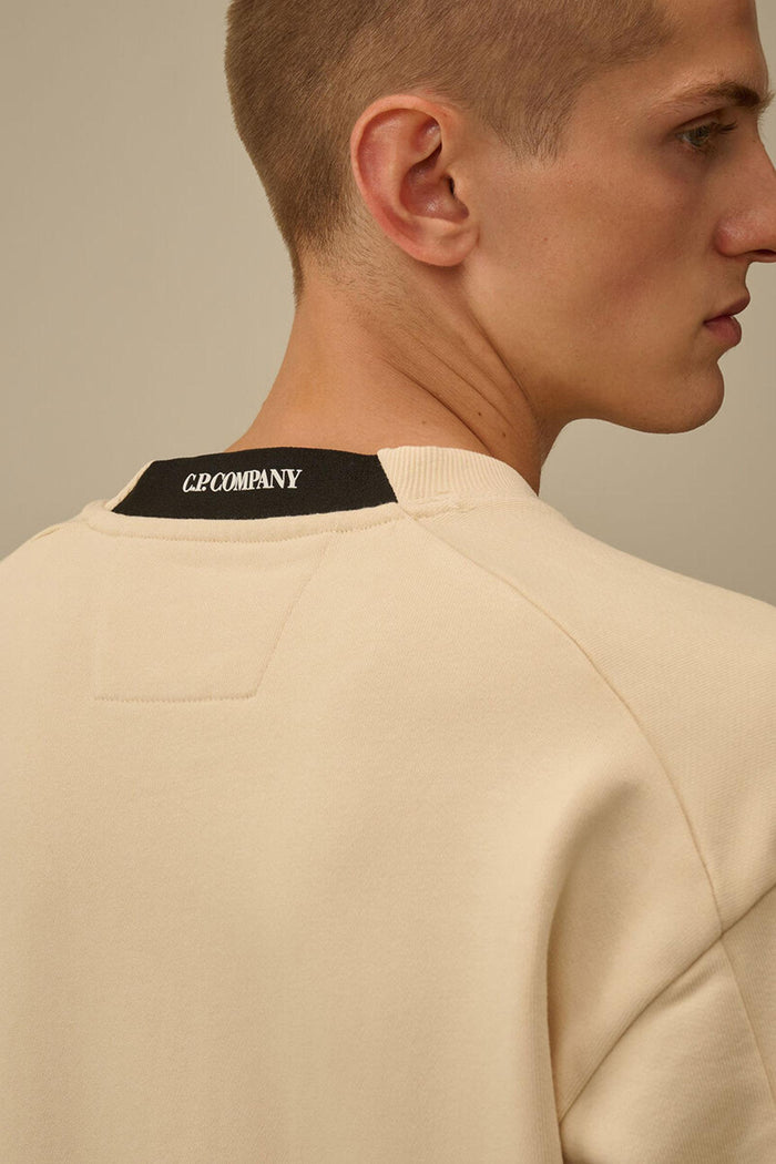 Felpa girocollo in pile con lenti diagonali rialzate-5